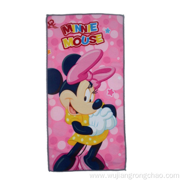 children cartoon printing microfiber table cleaning towel